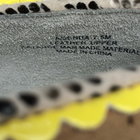 POETIC LICENCE shoes 7.5 brown yellow suede flower - Picture 8 of 8